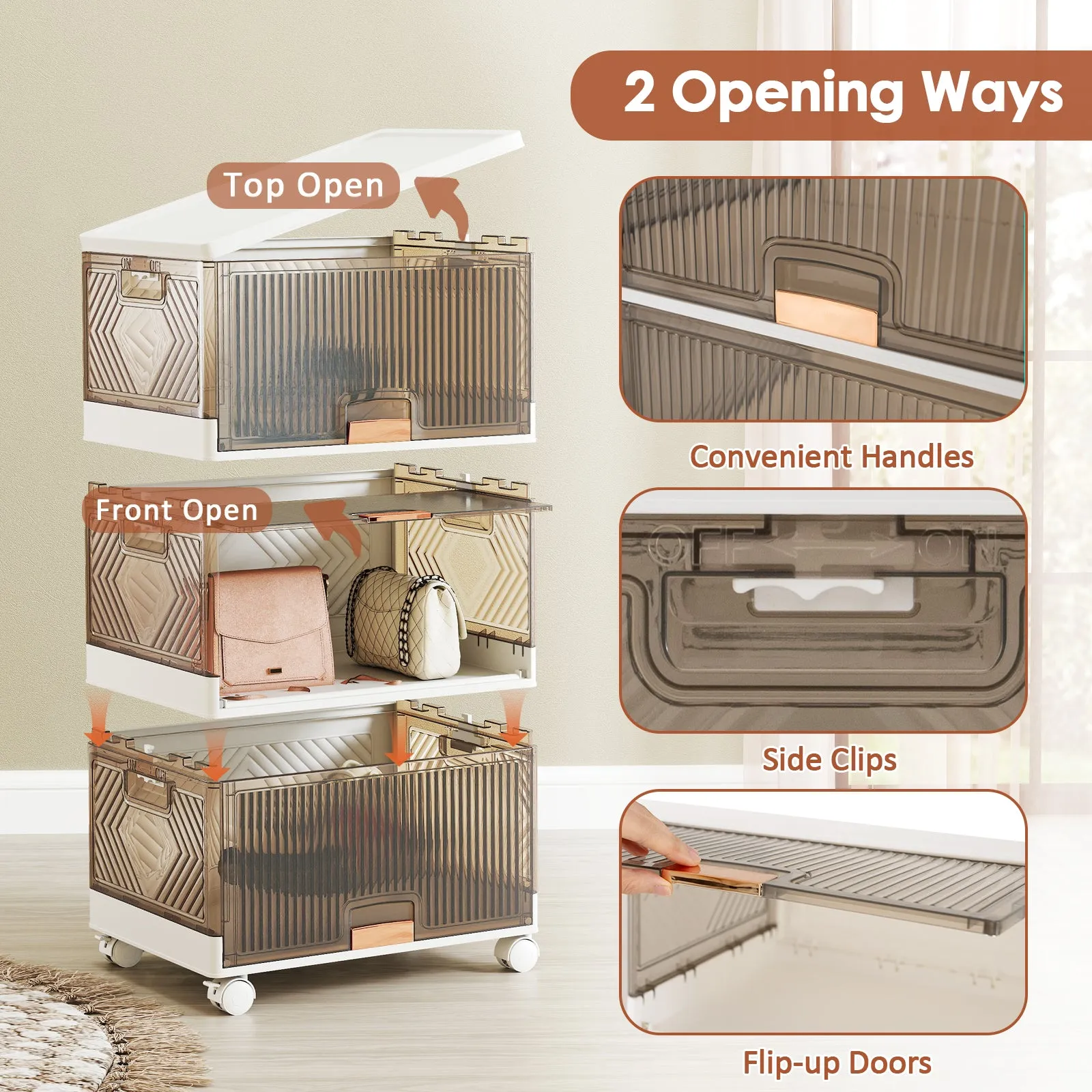 3-Tier Foldable Shoe Rack Organizer