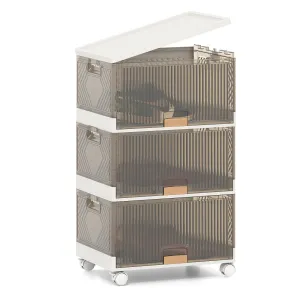 3-Tier Foldable Shoe Rack Organizer