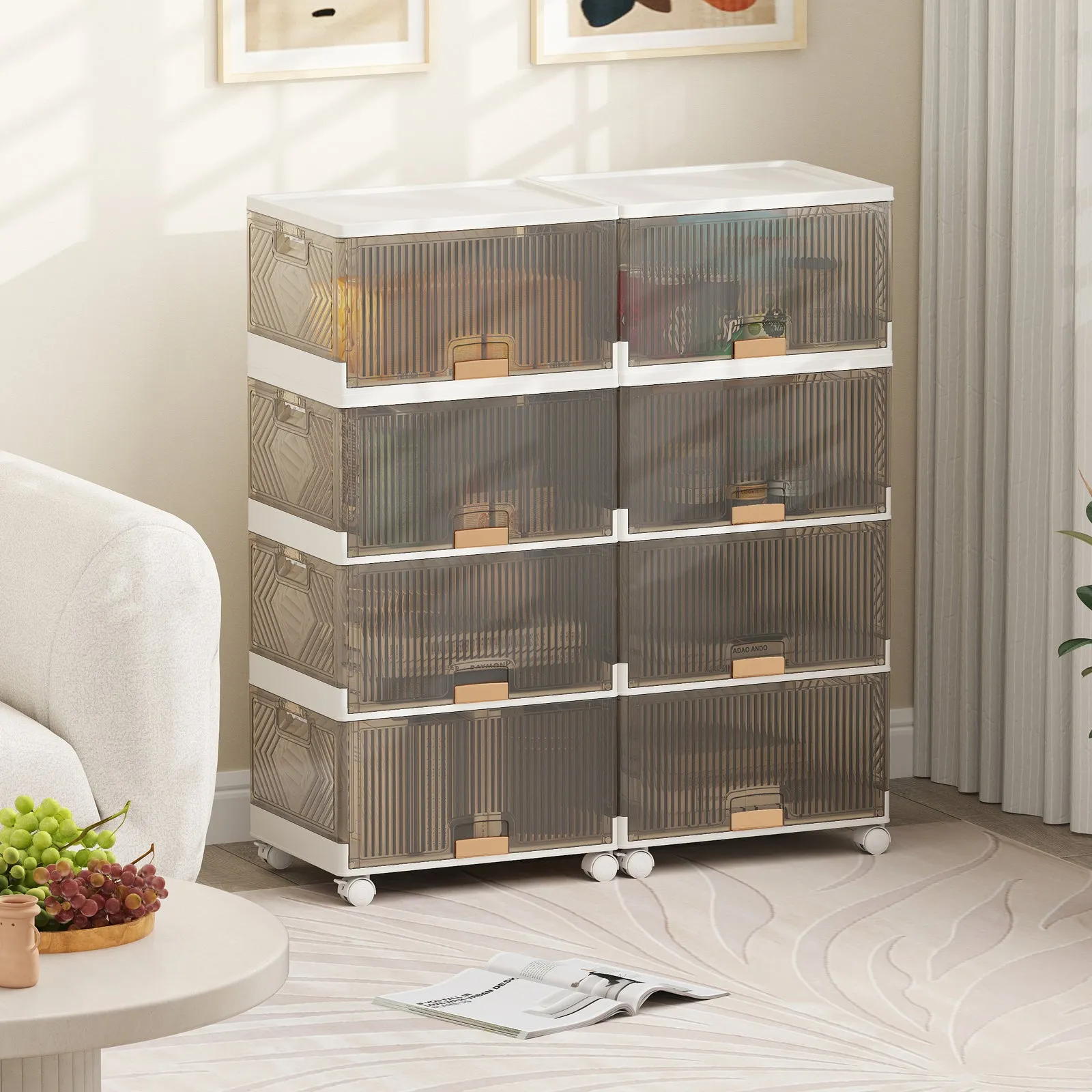 4-Tier Foldable Shoe Rack Organizer