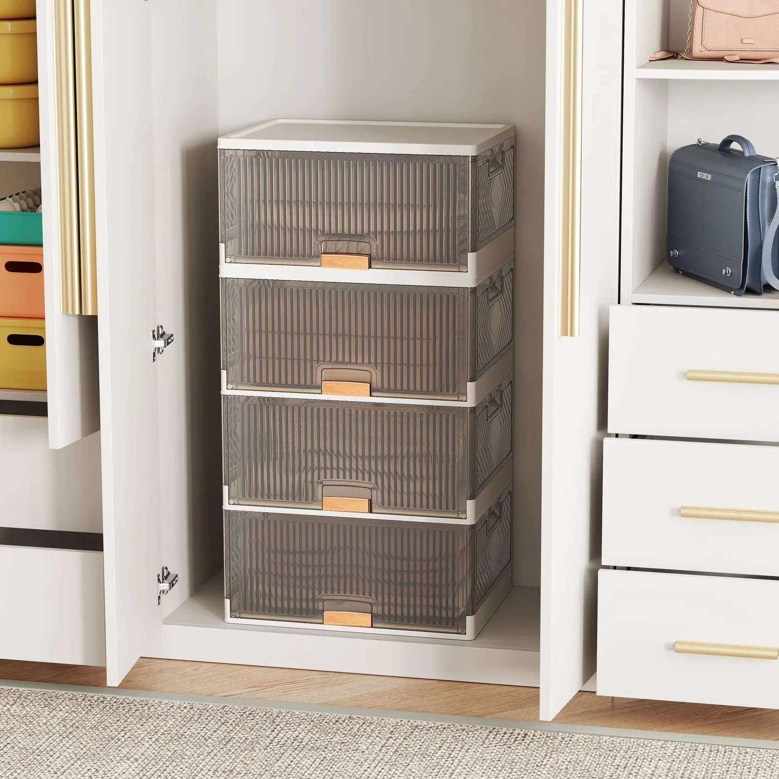 4-Tier Foldable Shoe Rack Organizer
