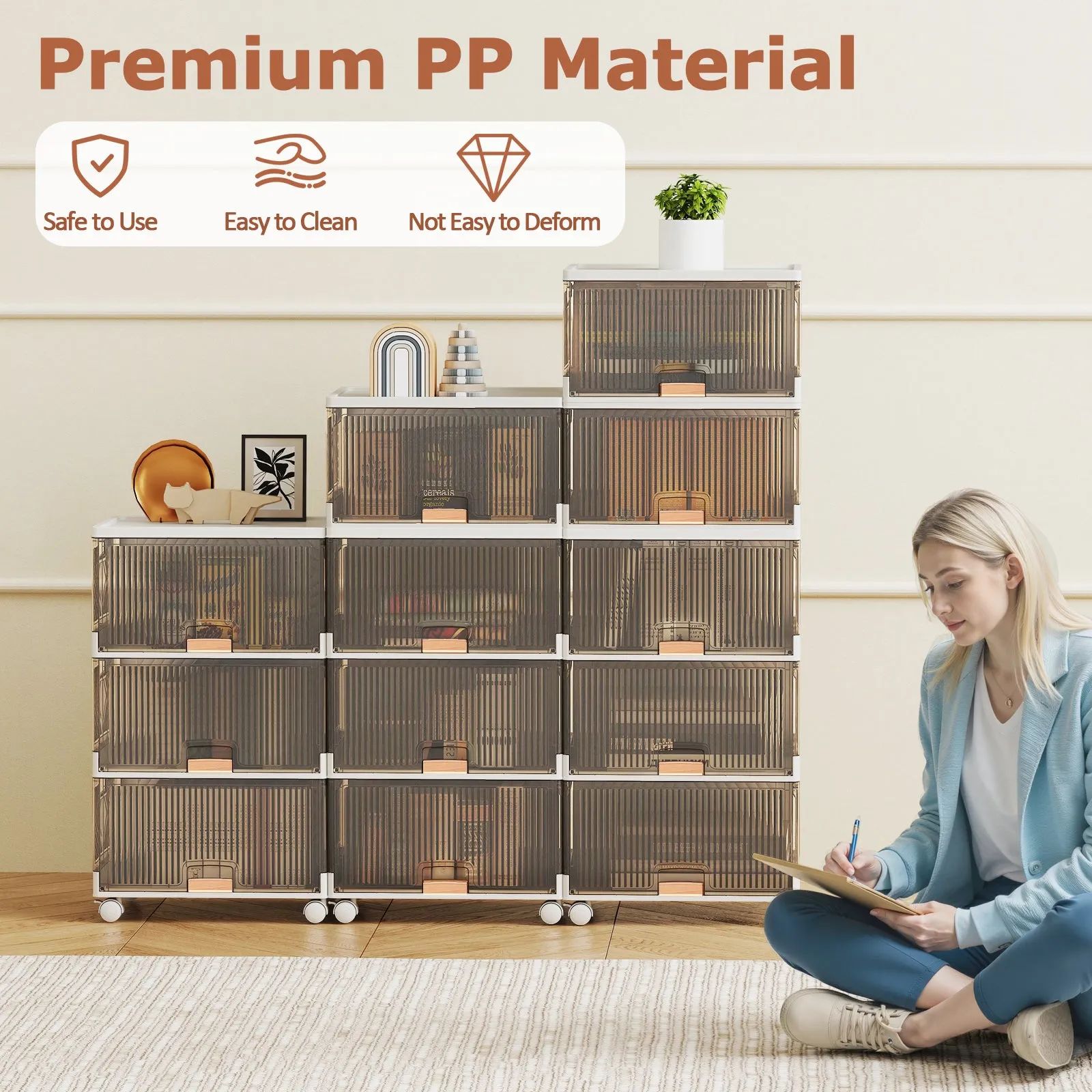 4-Tier Foldable Shoe Rack Organizer