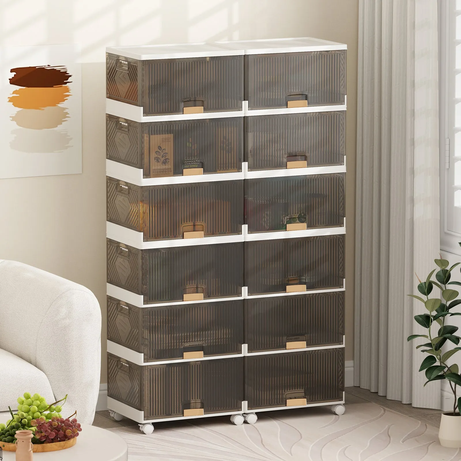 6-Tier Foldable Shoe Rack Organizer