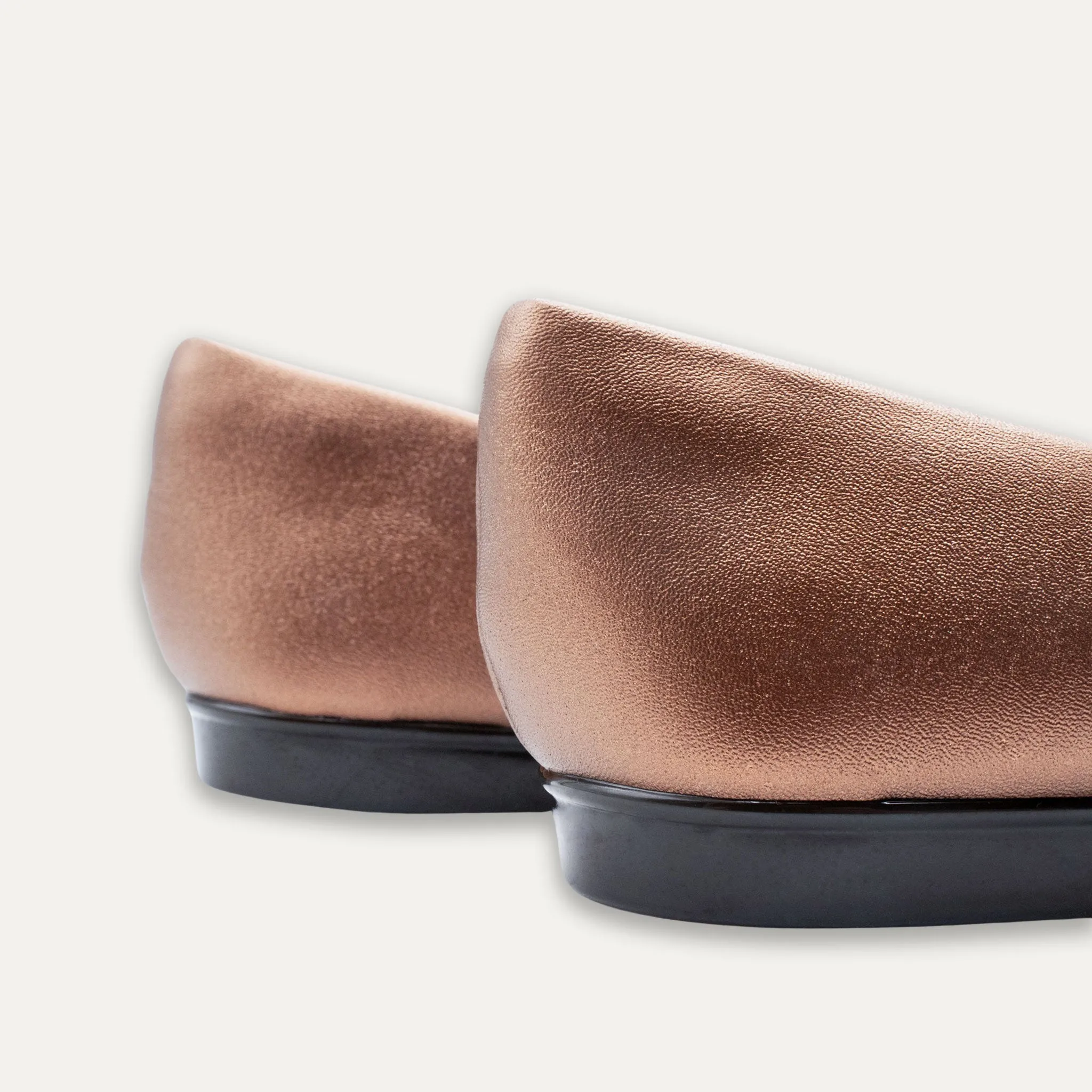 Adelina Bronze Pointed Toe Flats