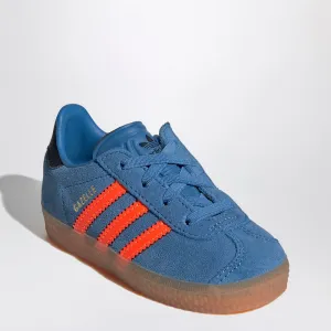 Adidas Originals Gazelle Focus Blue/Solar Orange Sneaker med elastiska snören