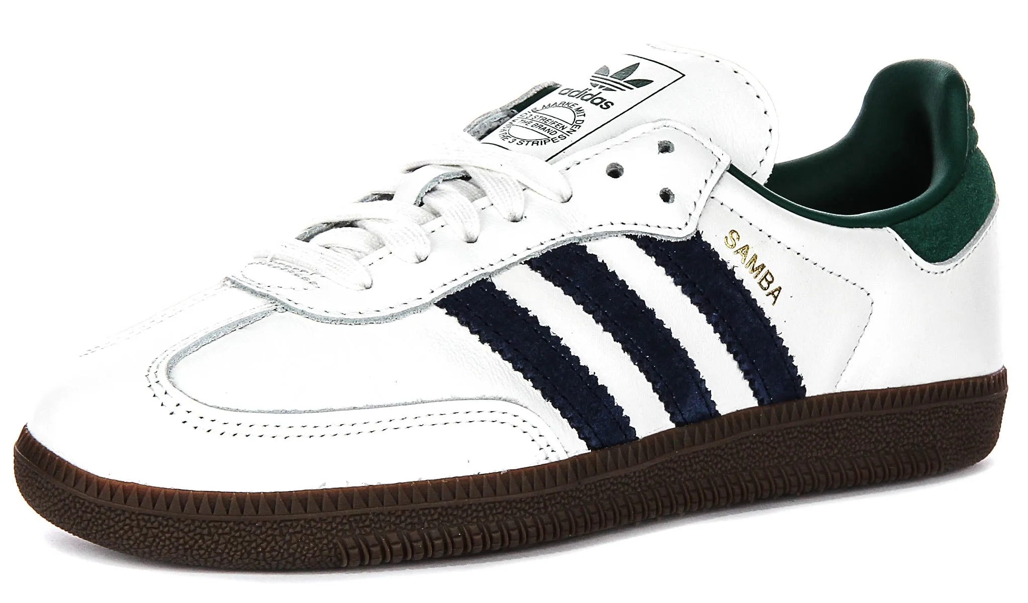 Adidas Samba OG In White Navy Green for Women