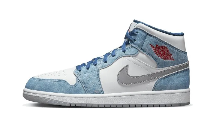 Air Jordan 1 Mid SE French Blue Light Steel (GS)