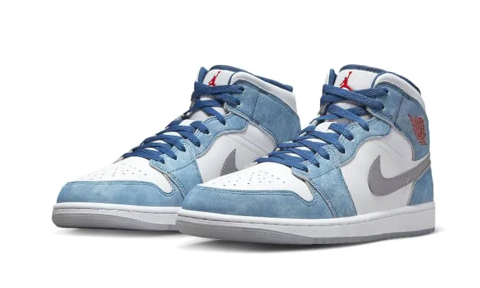 Air Jordan 1 Mid SE French Blue Light Steel (GS)