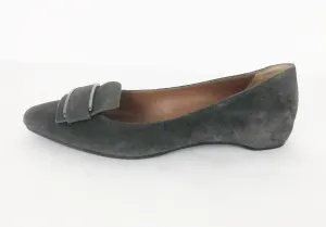 Aquatalia Grey Suede Flats Size 7