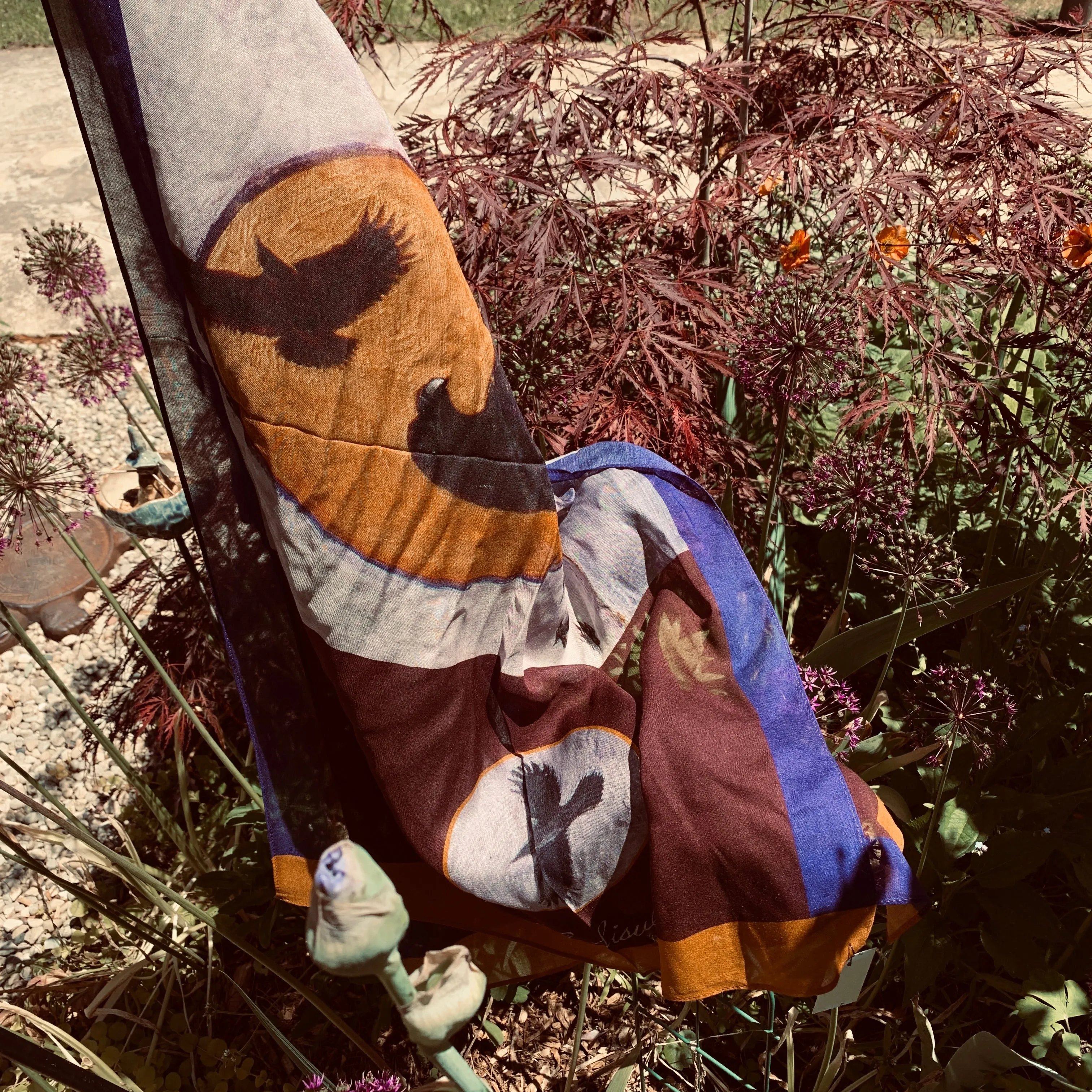 Art Scarf - "An Unkindness (Of Ravens)"