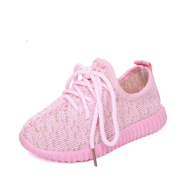 Autumn Candy Colors Children Shoes For Kids Mesh Breathable Sport Sneakers Boys Teenager Girl Running Shoes School Trainers