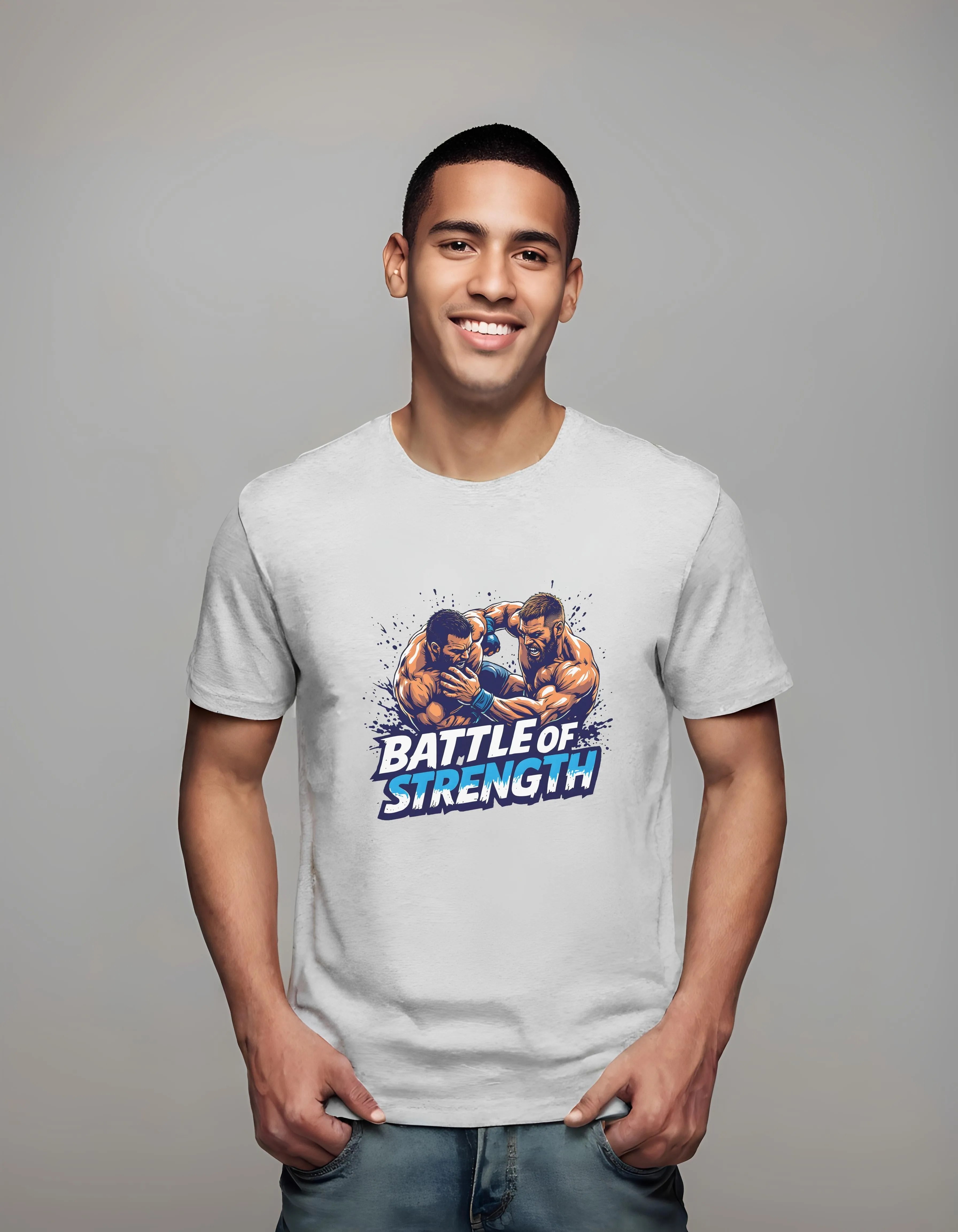 Battle of Strength Grappling Fighters Design | Classic T-Shirt (Unisex)