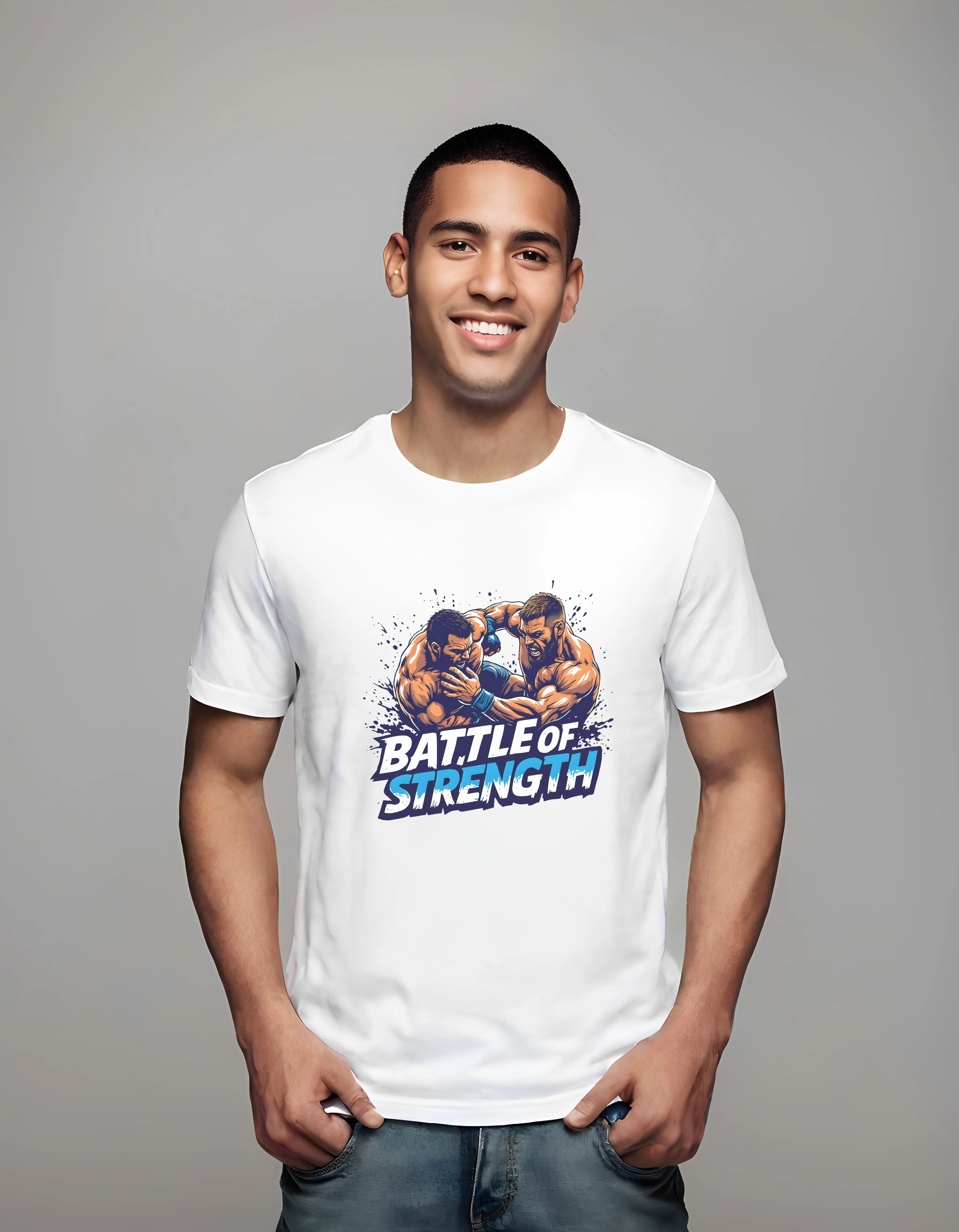 Battle of Strength Grappling Fighters Design | Classic T-Shirt (Unisex)