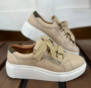 Bay Lane Luxury Natural Sneaker