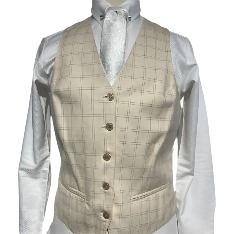 Becker Brothers Tan Plaid Vest