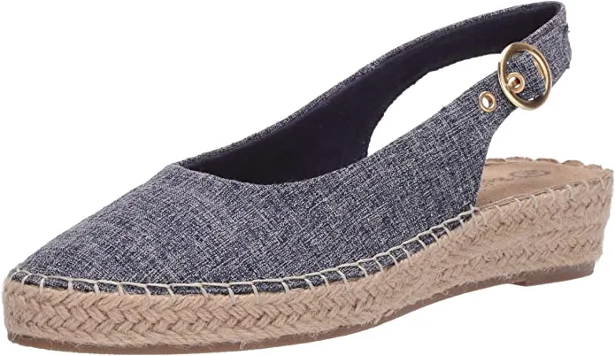 Bella Vita womens Espadrille Wedge Sandal,Blue Fabric,9 N US