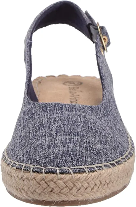 Bella Vita womens Espadrille Wedge Sandal,Blue Fabric,9 N US