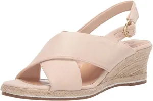 Bella Vita womens Espadrille Wedge Sandal,Cream Suede,11 M US