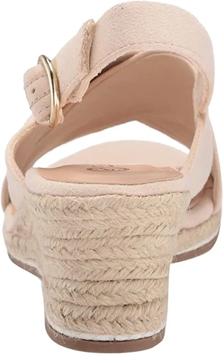 Bella Vita womens Espadrille Wedge Sandal,Cream Suede,11 M US