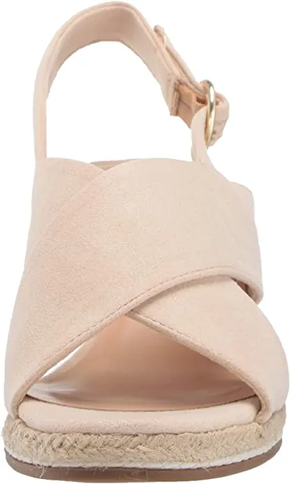 Bella Vita womens Espadrille Wedge Sandal,Cream Suede,9 M US