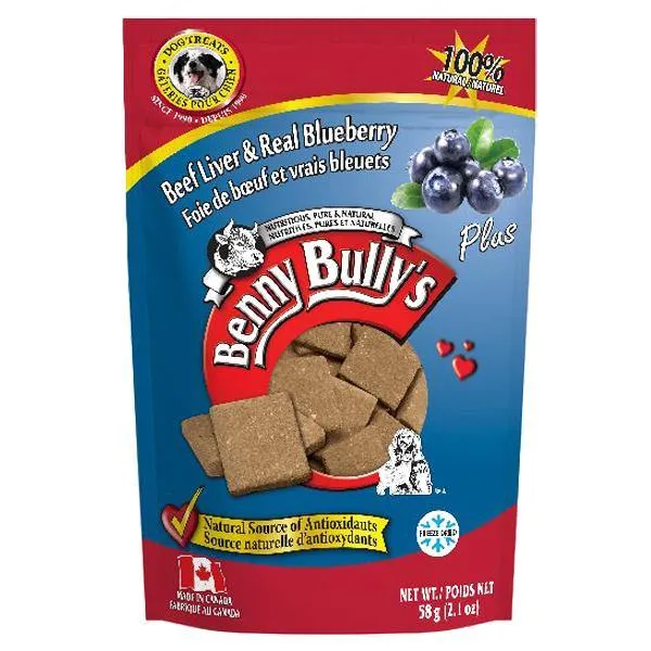 Benny Bully’s Liver Plus Blueberry Dog Treats (58-g bag)