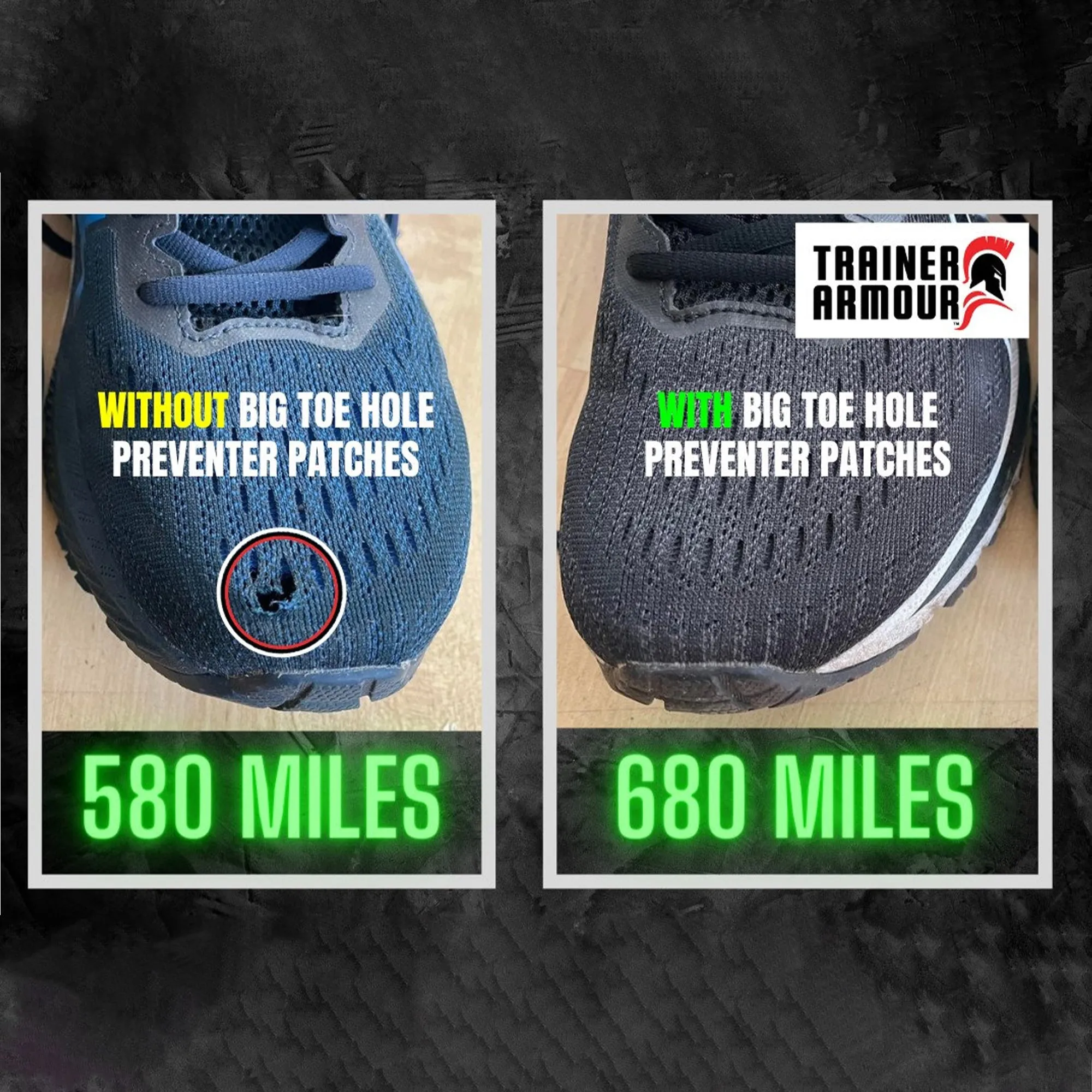 Big Toe Hole Preventer Patches