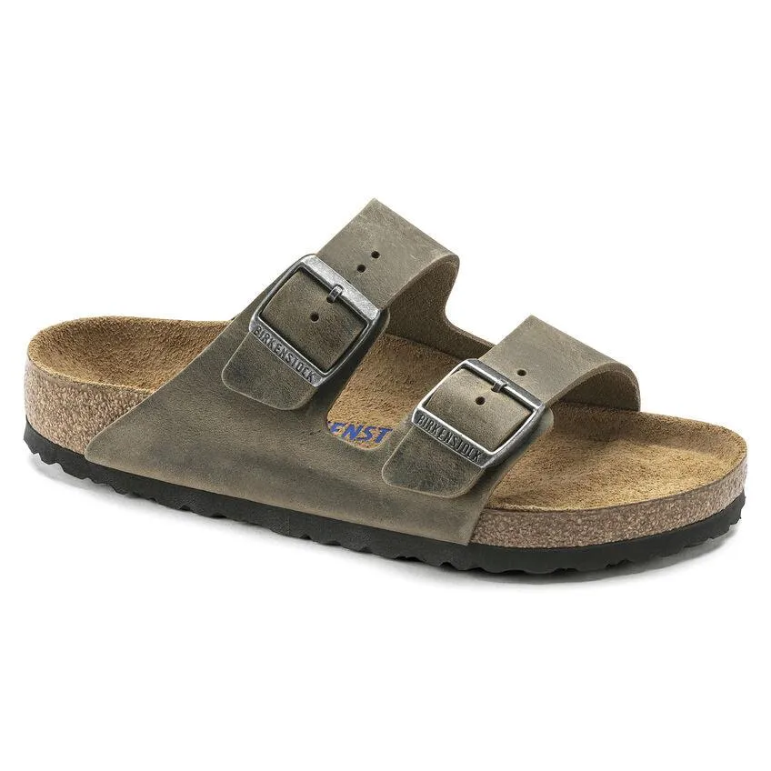 Birkenstock Arizona Faded Khaki Soft Footbed