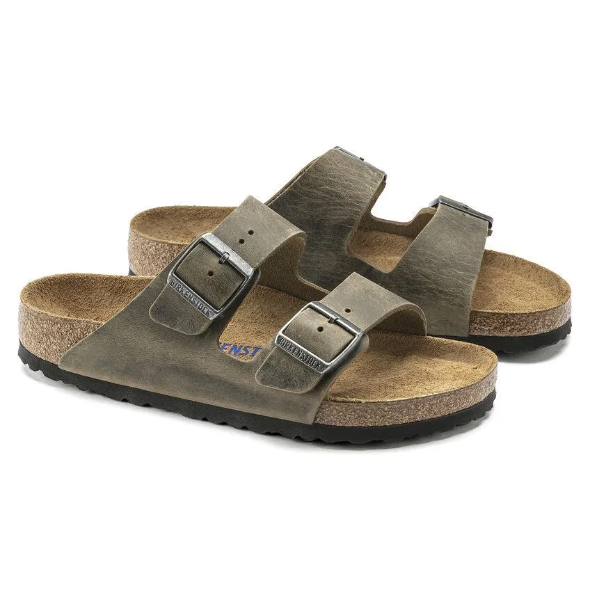 Birkenstock Arizona Faded Khaki Soft Footbed