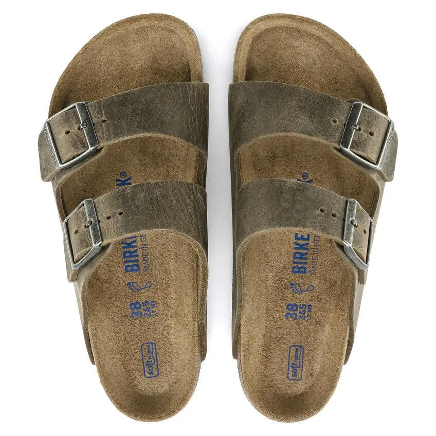 Birkenstock Arizona Faded Khaki Soft Footbed