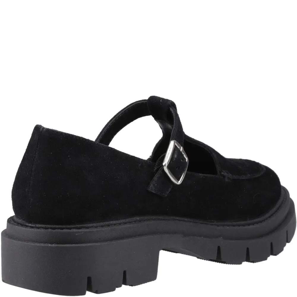 Black Nella T-Bar Shoes