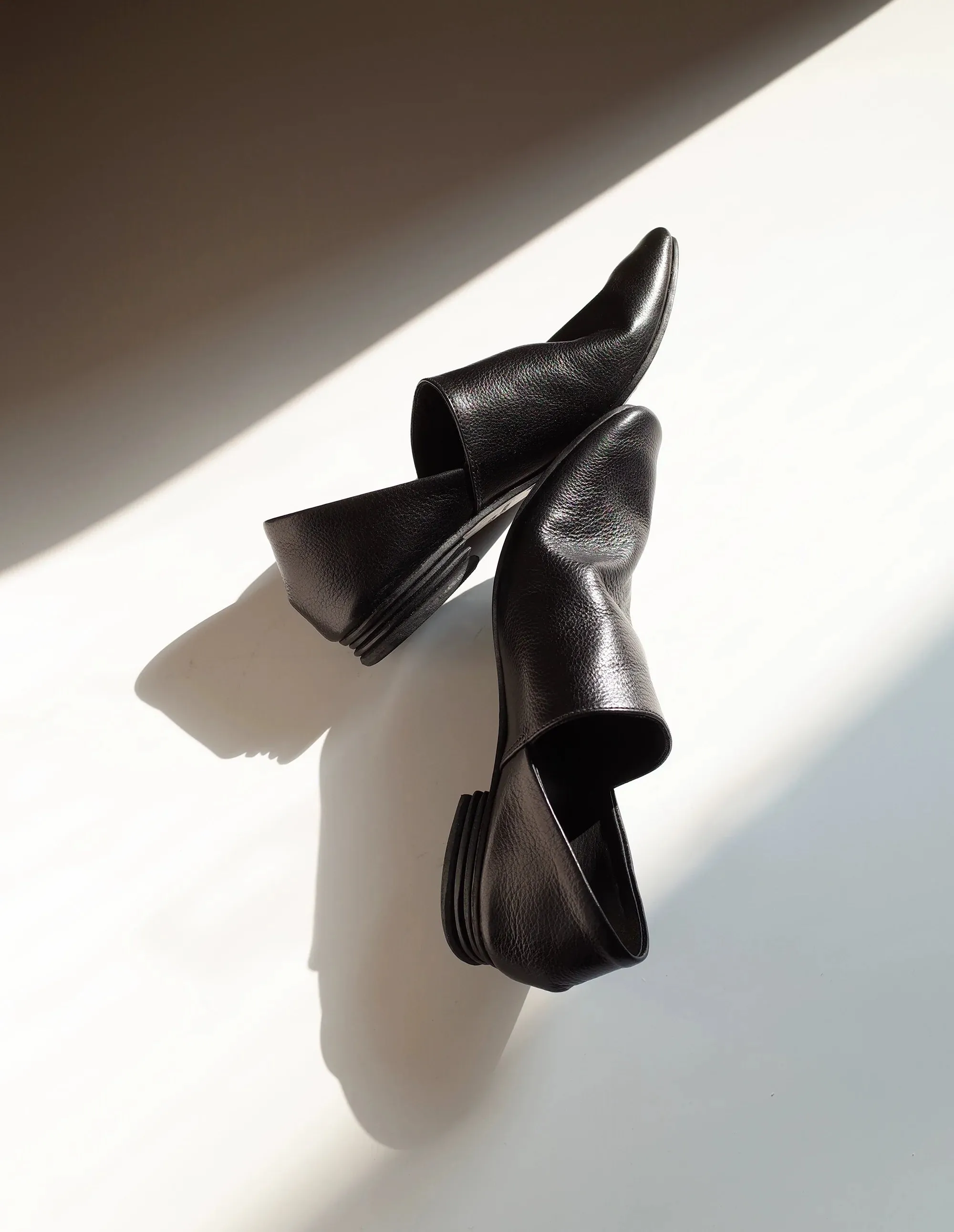 Black Slip-On Shoes
