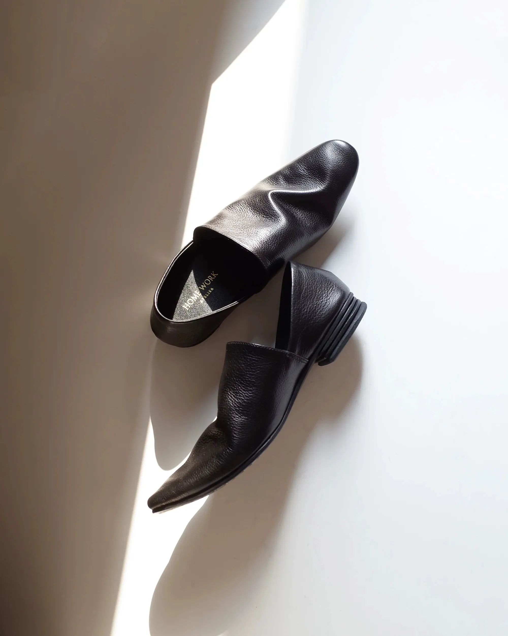 Black Slip-On Shoes