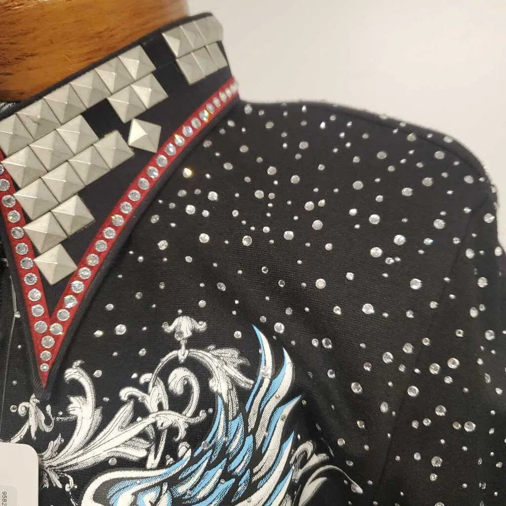 black western coat with hearts