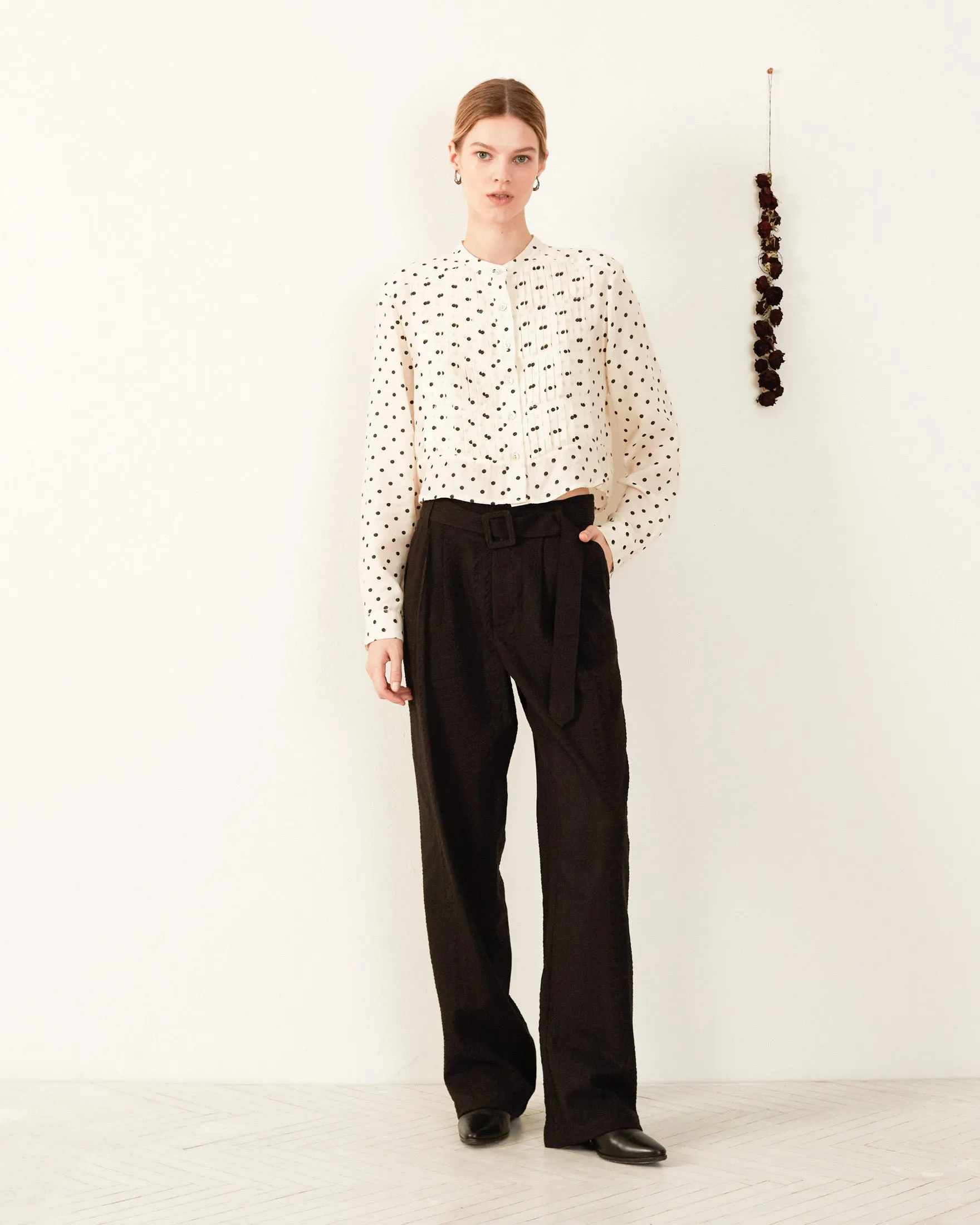 Blair Cream Tuxedo Shirt