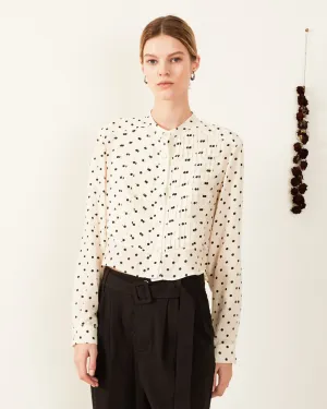 Blair Cream Tuxedo Shirt