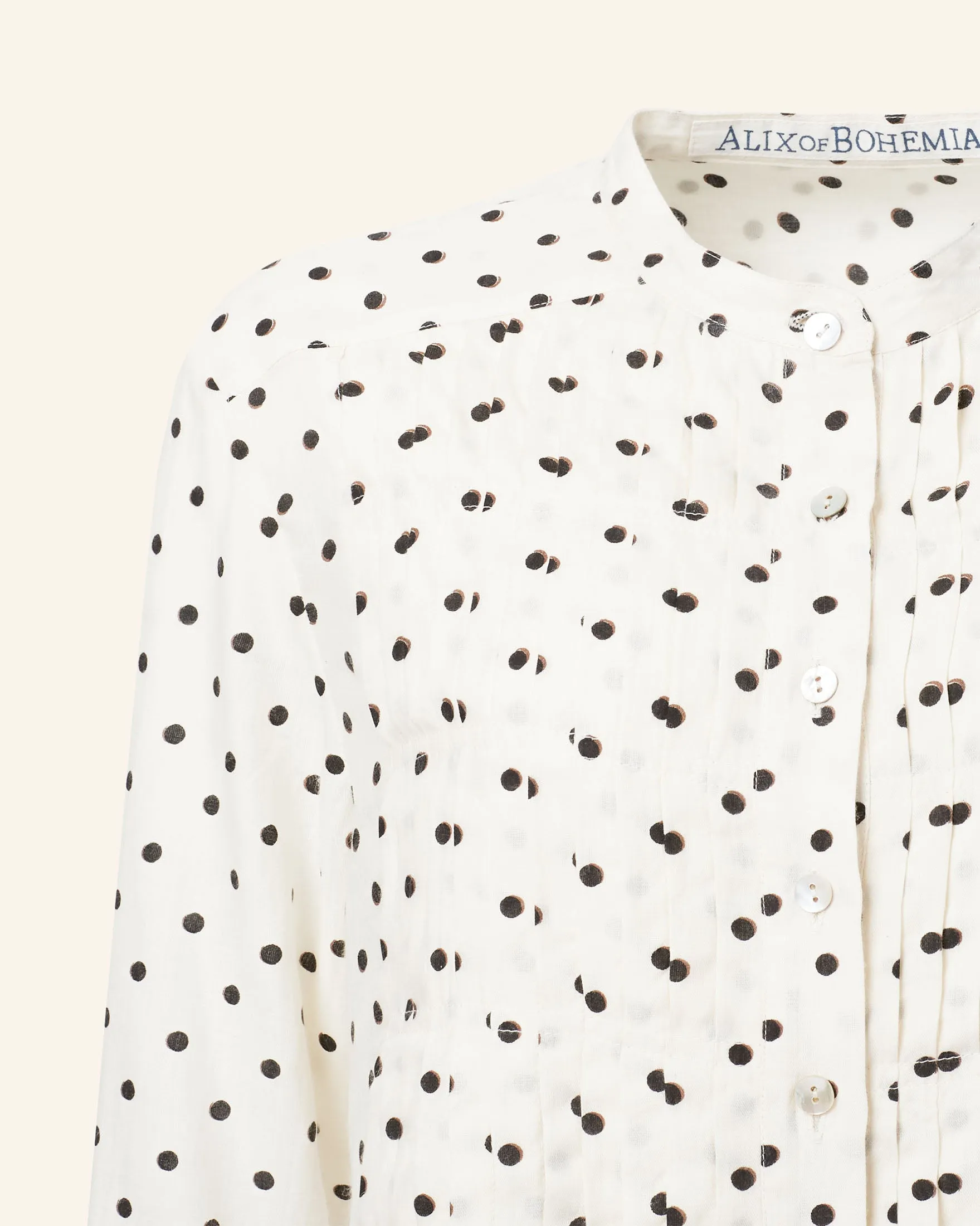 Blair Cream Tuxedo Shirt