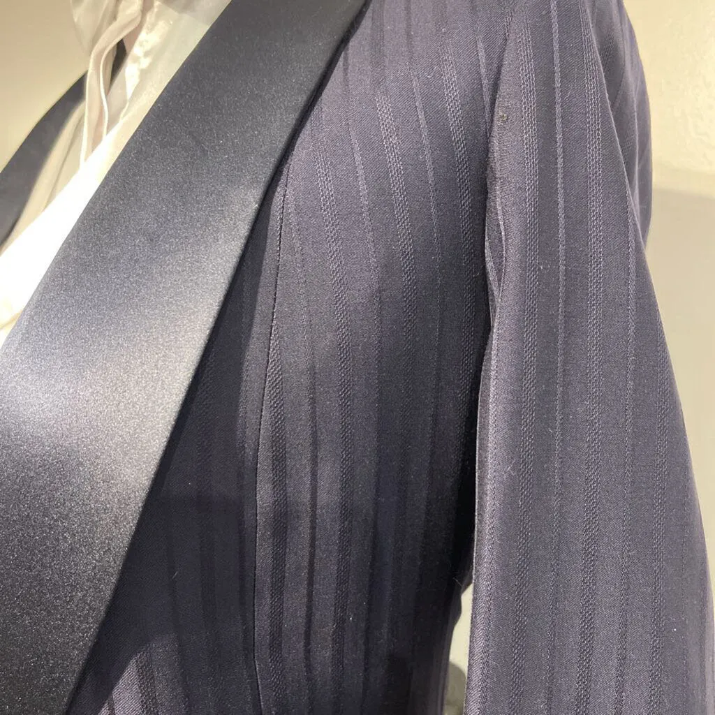 Bleu Custom Navy Striped Formal