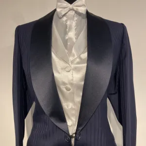 Bleu Custom Navy Striped Formal