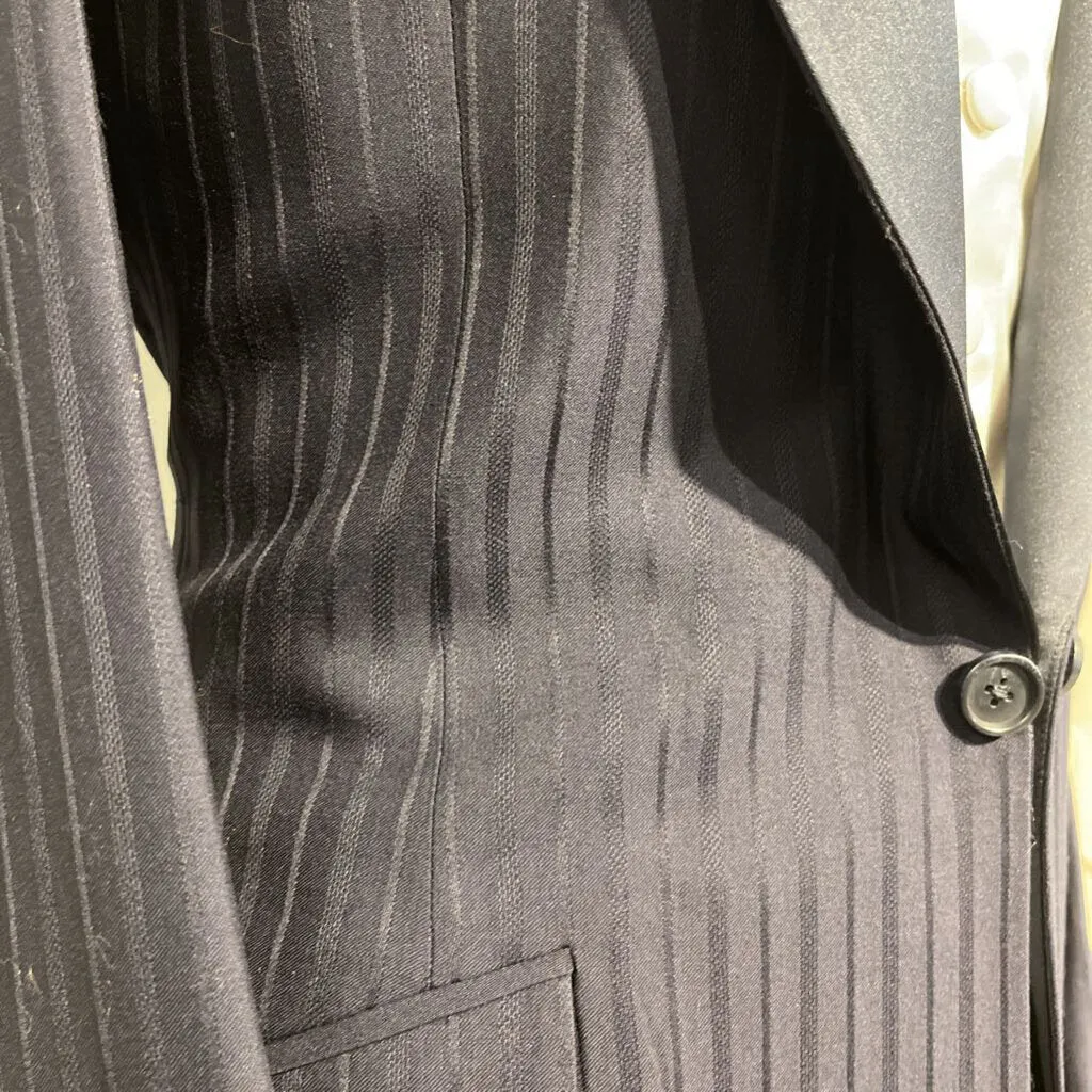 Bleu Custom Navy Striped Formal