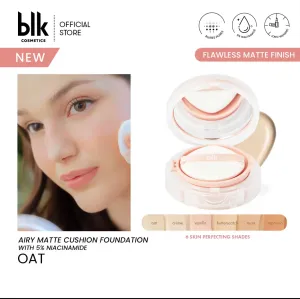 blk cosmetics Airy Matte Cushion Foundation SPF 15% Niacinamide