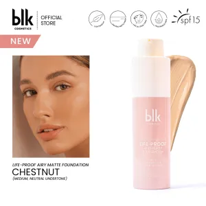 blk cosmetics Life-Proof Airy Matte Foundation Chestnut