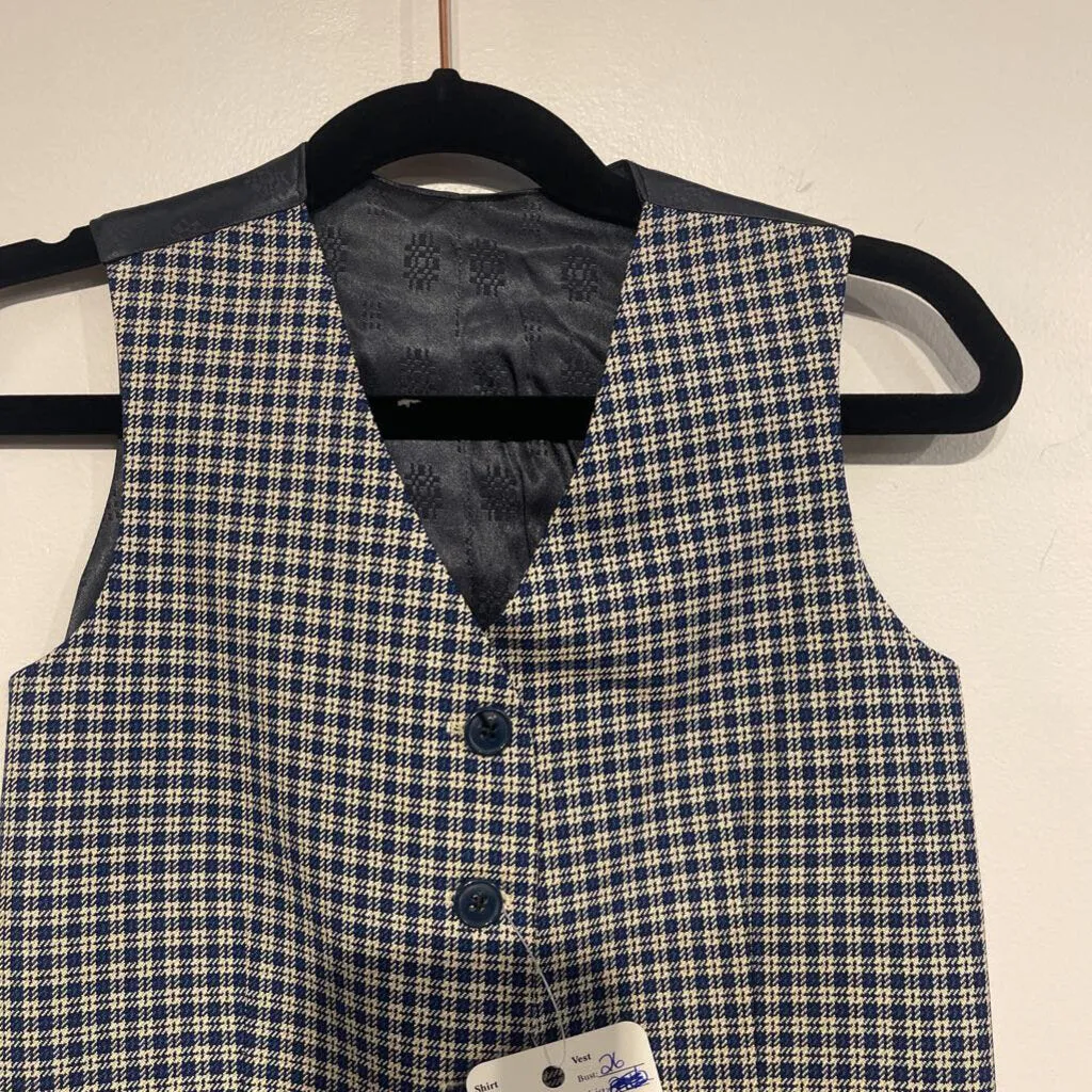 Blue Plaid Vest