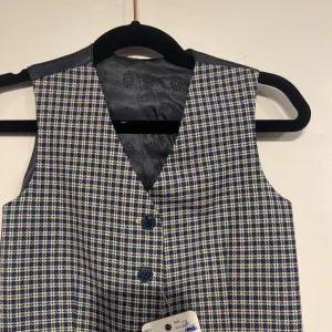 Blue Plaid Vest