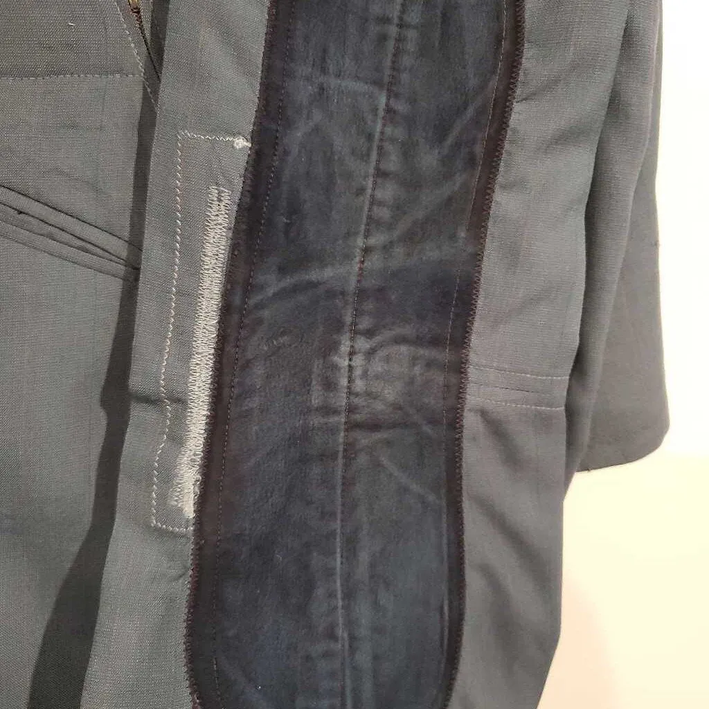 Blue Striped Pleasure Jods with Suede(31W, 35 1/4INS)