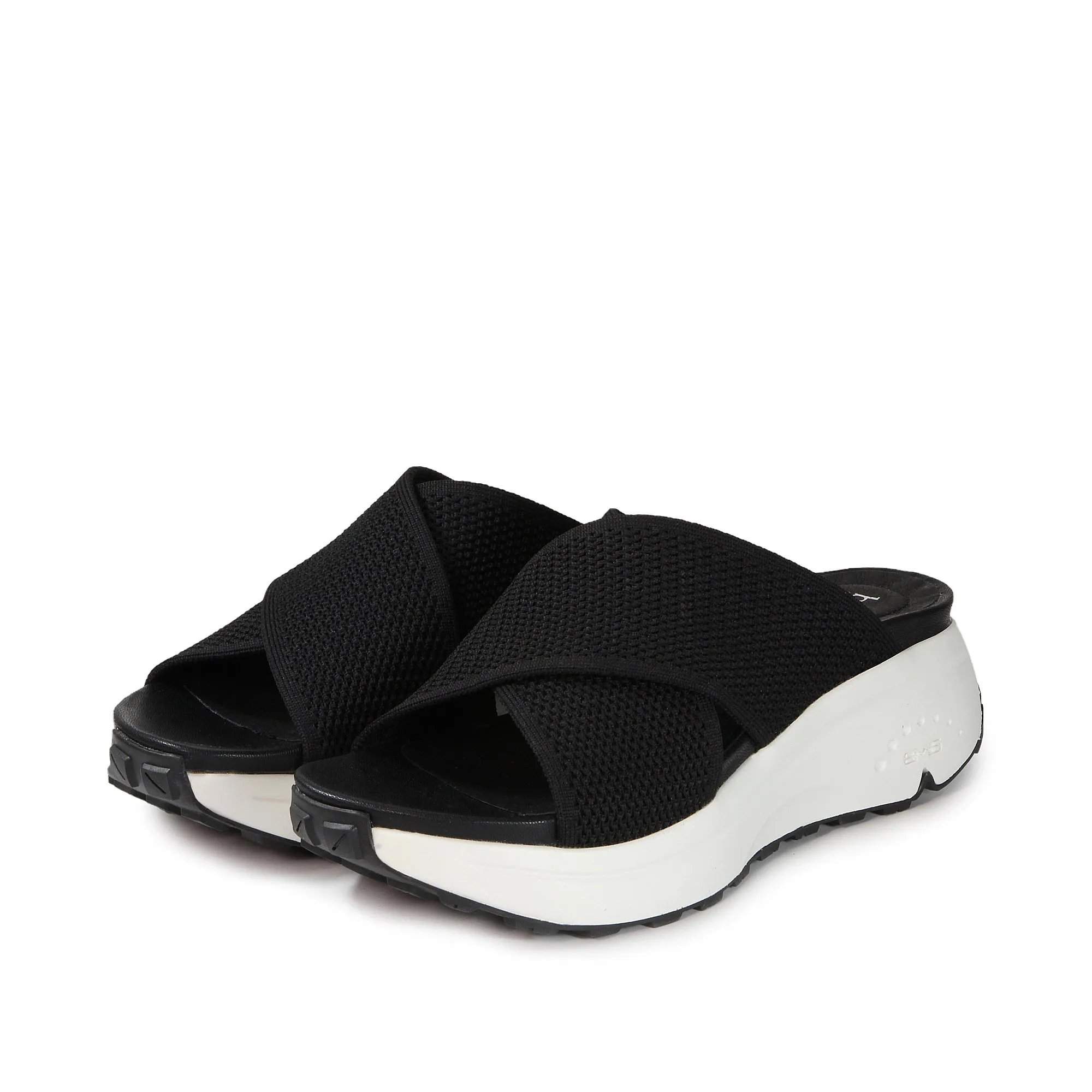 BMS 2.0 Cross Straps Slide Sandals (Nero)