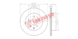 Brake Disc X Trail 04 (Rear Vented)