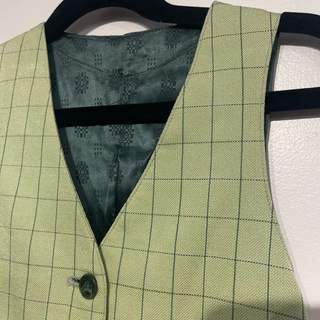 Carl Meyers Green Windowpane Vest