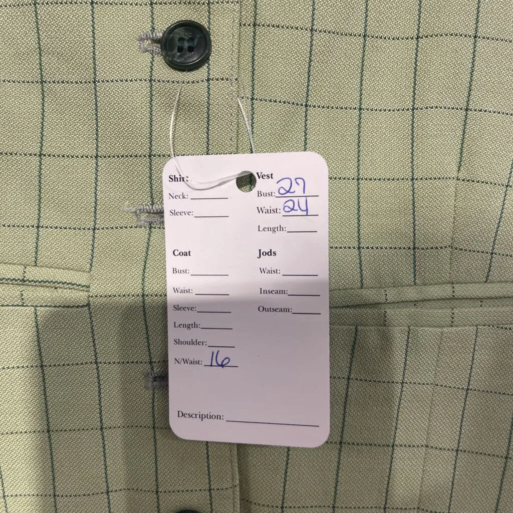 Carl Meyers Green Windowpane Vest