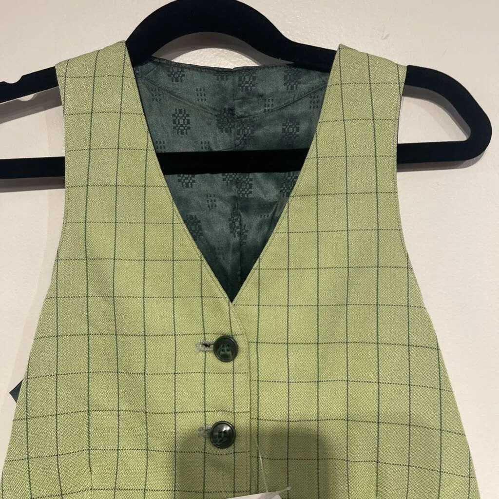 Carl Meyers Green Windowpane Vest