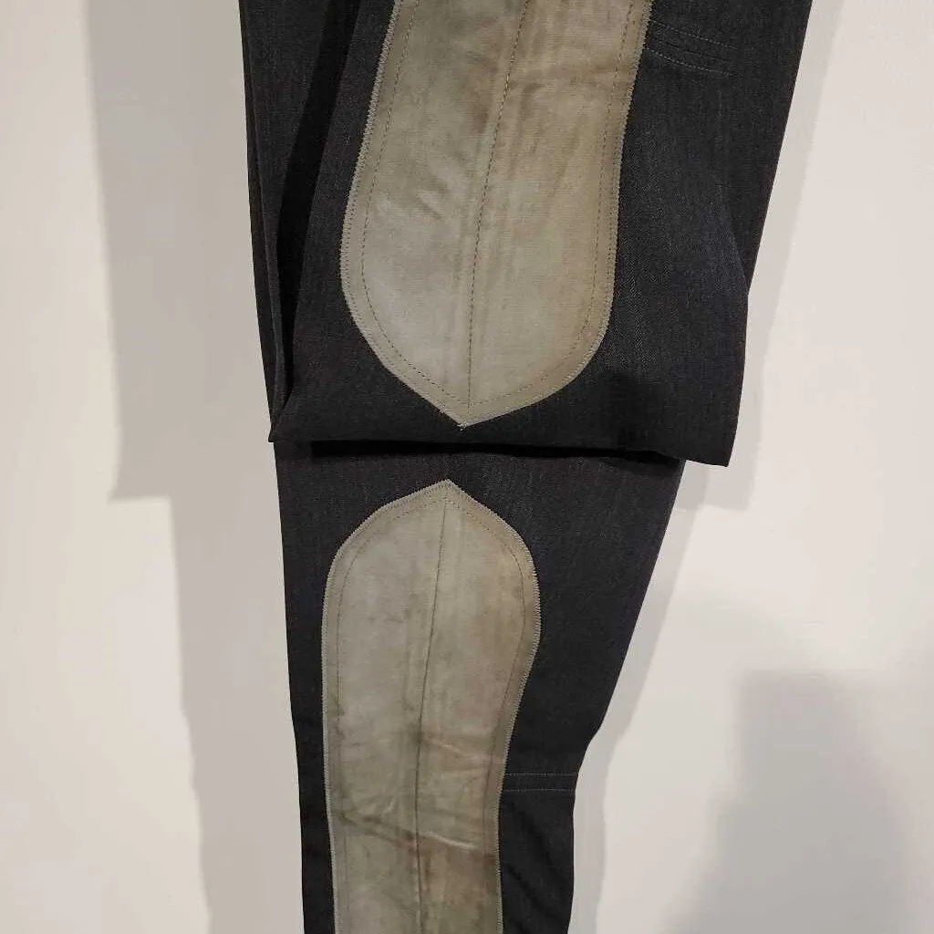 Carl Meyers Grey Pleasure Jods with Suede(27W, 36 1/4INS)