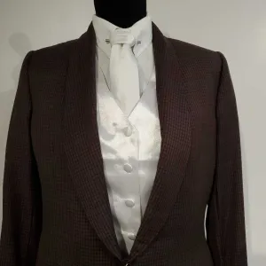 Carl Meyers Maroon and Green Windowpane Daycoat
